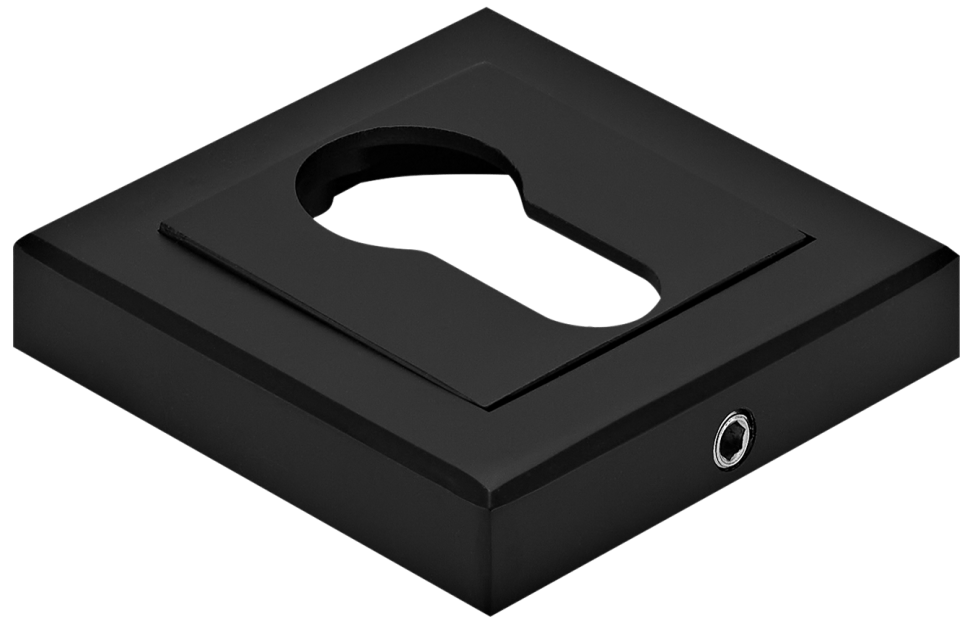 Накладка на евроцилиндр квадрат RAP KH-S BL черный RUCETTI
