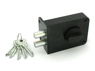 Замок накладной ЗН1-3 черный Зенит /16