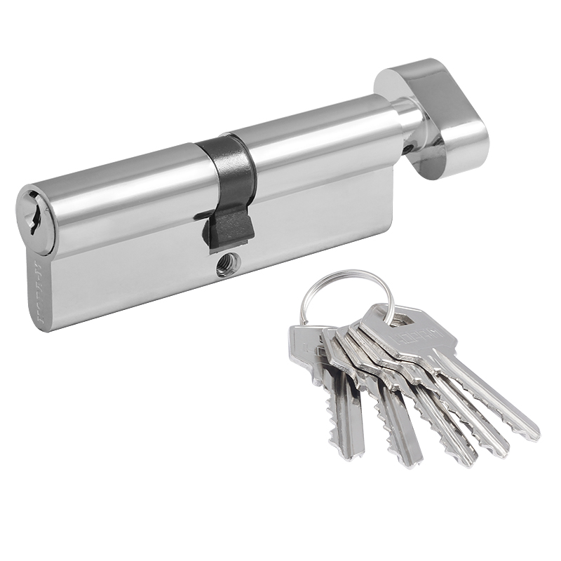 Мех-м цилиндровый МЦ-ЛУВ-80 (хром) (40-40) англ.кл. (ключ-вертушка) Нора-М