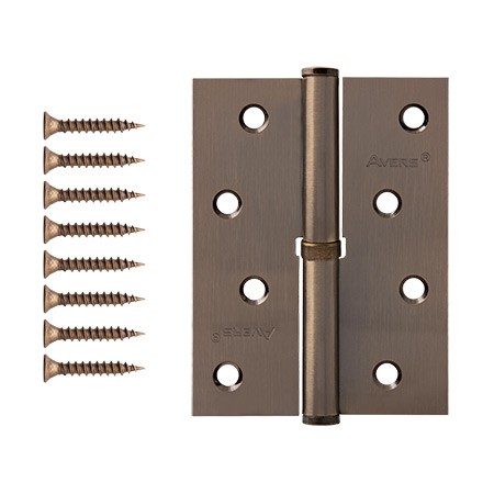 Петля разъемная 100*75*2,5-В-AB-L Бронза ЛЕВАЯ АВЕРС  /96,12