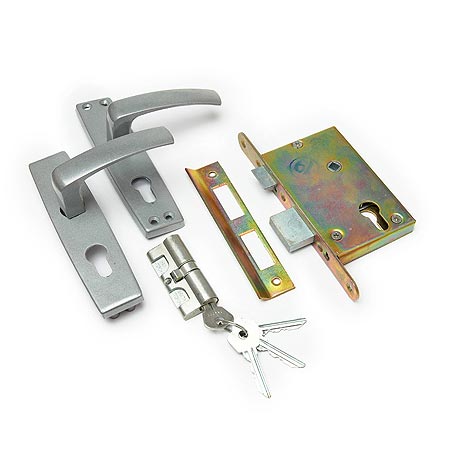 Замок врезной с ручкой 4-3.04 (бриллиант) Зенит/15 00-00000512