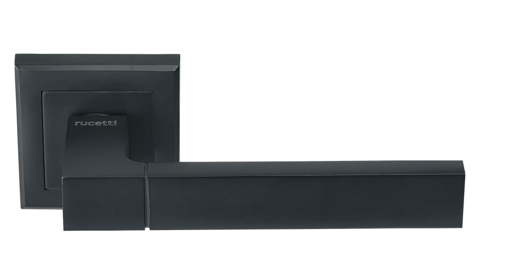 Ручка дверная квадрат RAP 16-S BL черный  RUCETTI