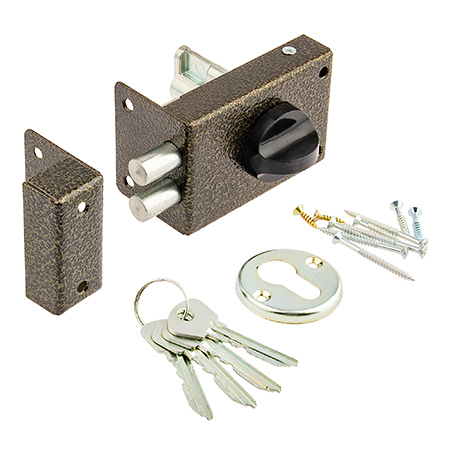 Замок накладной ЗН-1 2Р (бронза) Омега/30