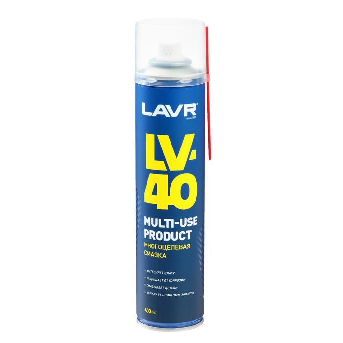 Многоцелевая смазка  LAVR Multupurpose grease LV-40,400мл аэрозоль 2499684