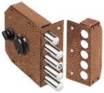 Замок накладной 1.06.61 МА "Гранит" (с задвижкой) Эльбор/10