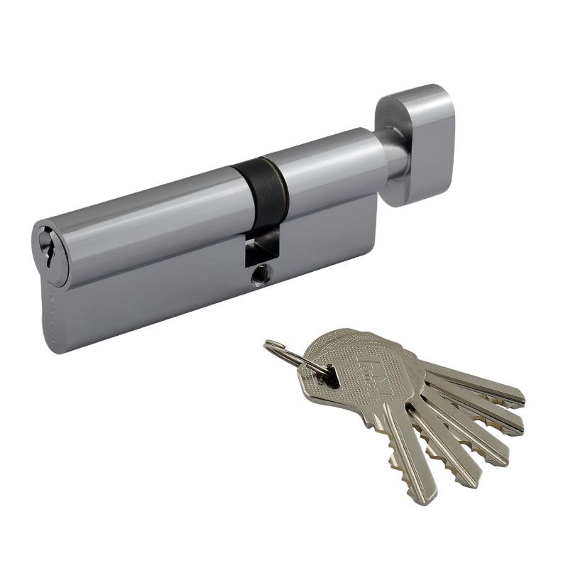 Мех-м цилиндровый МЦ-90 (50-40) ЛУВ-90 (хром) (ключ-вертушка) Нора-М