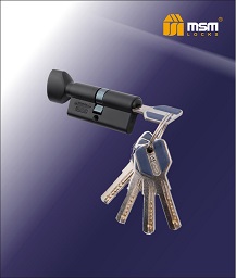 Цилиндровый механизм ключ-верт. CW70mm BK MSM(48/6)