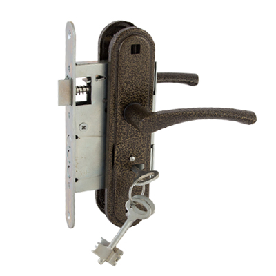 Замок врезной с ручкой ЗВ 9-4.2 (бронза) Зенит 00-00000581 / 15