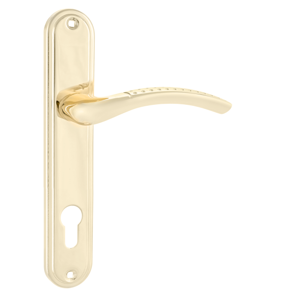 Ручки на планке 132-1 85мм GP латунь АЛЛЮР/20