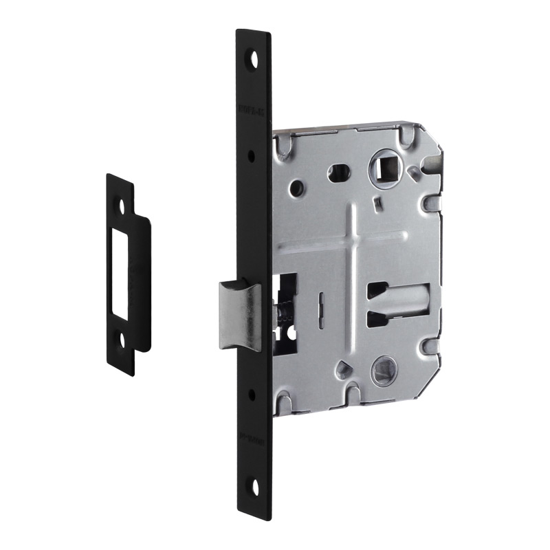 Защелка дверная с/у 2070-70 (черный) BL Нора-М/50