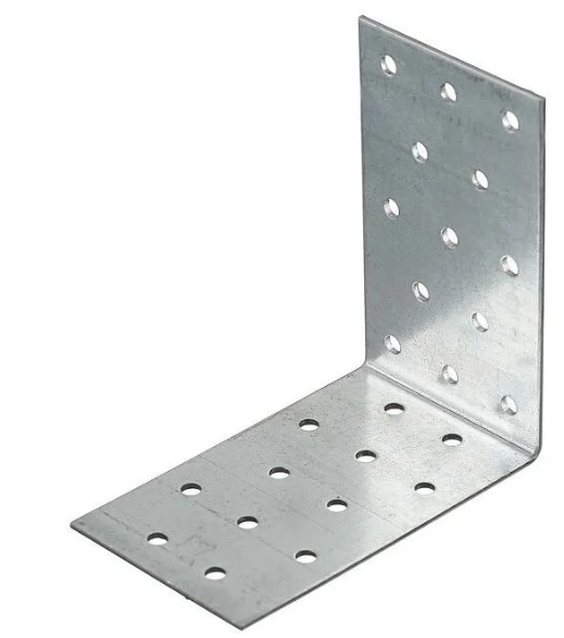 Уголок крепежный 60*60*100*2,0мм оцинк(уп 50шт)Н-ск