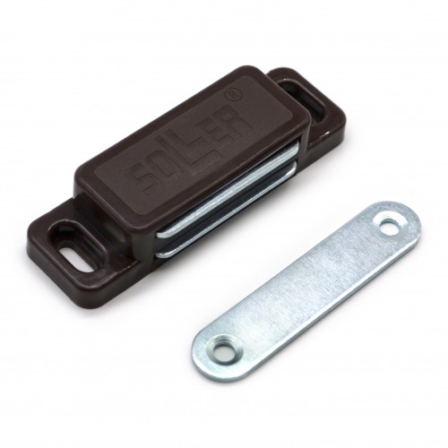 Магнит мебельный SOLLER L=74 h-15мм коричневый (40/640) 