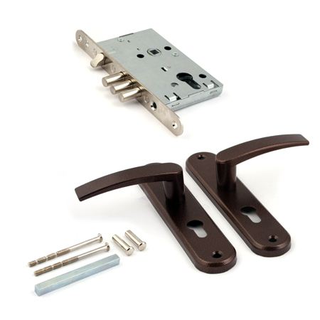 Замок врезной с ручками 4-31/55 (медь) (78930) без ЦМ аналог 78915 ПРО-САМ /12