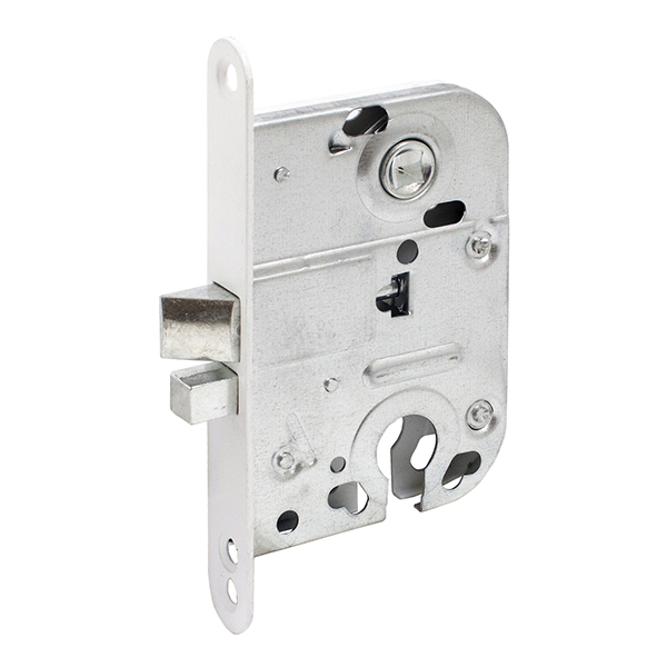 Замок врезной 2018 белый  под ЦМ MARLOK