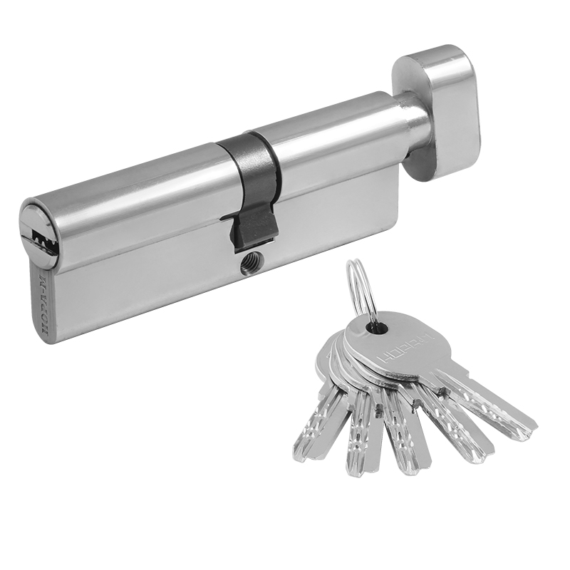 Мех-м цилиндровый МЦ-90 (50-40в) ЛПУВ-90 (хром) перф.кл. (ключ-вертушка) Нора-М