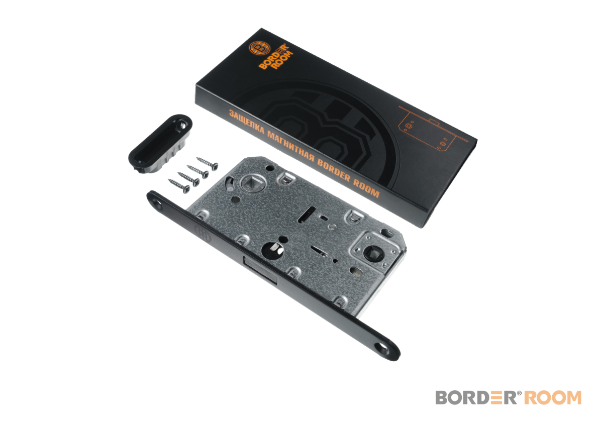 Защелка магнитная (81859) Черный КОРОБКА БОРДЕР/30
