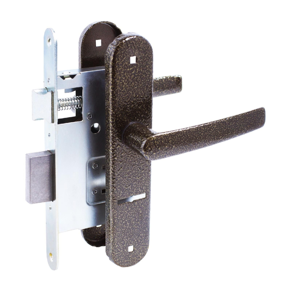 Замок врезной с ручкой ЗВ9-4.08 бронза Птимаш/10