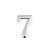 Номер дверной "7" (хром) металлический Апекс