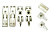 Комплект роликов 4-колес.для раздв.дверей SET 4 МОРЕЛЛИ