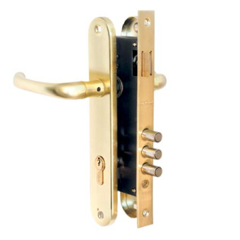 Замок врезной с ручками 2210/60-G Апекс