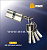 Цилиндровый механизм ключ-ключ C70mm SN мат.никель MSM