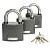 Замок навесной комплект PD-01-63 (3Locks+5Keys)  Апекс/10