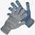 Перчатки Х/Б с ПВХ СЕРЫЕ 5 нитей 10кл(Россия) /10