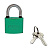 Замок навесной SH-325 зеленый Shengli  /600,12